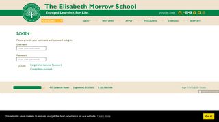 Elisabeth Morrow School, The - Login