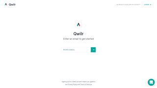 Quick Signup - Qwilr