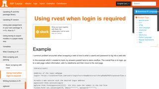 Using rvest when login is required | r Tutorial