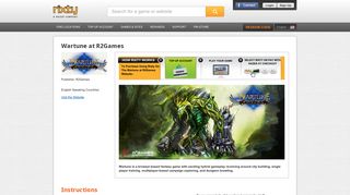 Buy Wartune at R2Games game codes, cards and Balens - Rixty