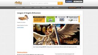 Buy League of Angels (R2Games) game codes, cards and Diamonds