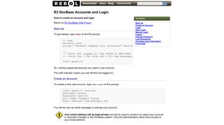 R3 DevBase Accounts and Login - Rebol