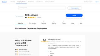 R3 Continuum Careers and Employment | Indeed.com