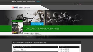 Rainbow Six Siege tournaments - Xbox One | Glory4Gamers