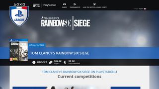 Rainbow Six Siege tournaments - PS4 | PlayStation® LEAGUE