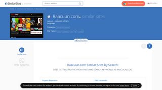 40 Similar Sites Like Raacuun.com - SimilarSites.com