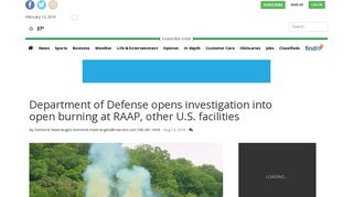 Department of Defense opens investigation into open burning at ...