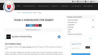 Rabbit Yearly Horoscope 2017, 2018 Predictions