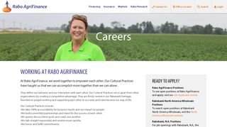 Agricultural Finance Careers | Rabo AgriFinance
