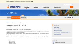 Manage Your Account - Rabobank