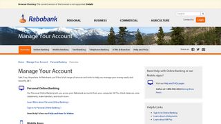 Manage Your Account - Rabobank