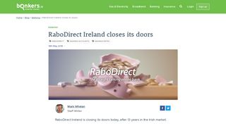 RaboDirect Ireland closes its doors | bonkers.ie