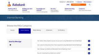 Help & Support - Internet Banking | Rabobank NZ