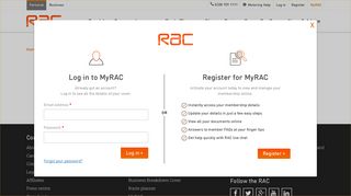 Verify your account | RAC