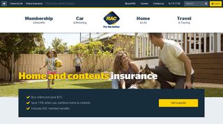 Home and Contents Insurance | Buy online & save $70 | RAC WA