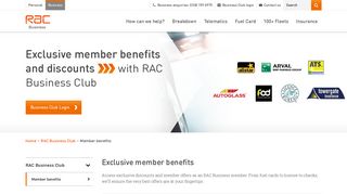 Member benefits | RAC