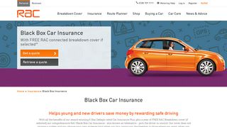 Black Box Car Insurance | Telematics Insurance | RAC