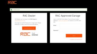 RAC Portal: User account