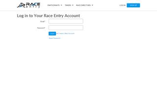 Log In to Race Entry