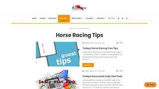 Horse Racing Tips - Race Advisor Members