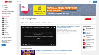 RACE Coaching Institute - YouTube