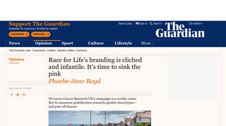 Race for Life's branding is cliched and infantile. It's time to sink the ...