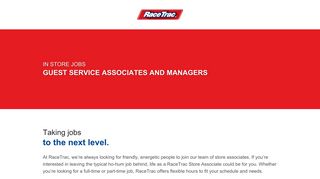 In Store Opportunities - Careers at RaceTrac