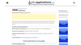 RaceTrac Application, Jobs & Careers Online - Job-Applications.com
