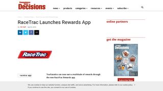 RaceTrac Launches Rewards App - Convenience Store Decisions