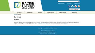Revtrak | Racine Unified School District