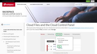 Cloud Files and the Cloud Control Panel - Rackspace Developer ...