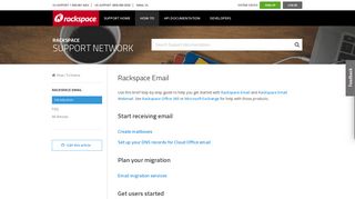 Rackspace Email - Rackspace Support