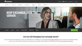 Microsoft Exchange Server Hosting | Rackspace