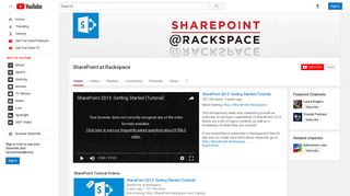SharePoint at Rackspace - YouTube