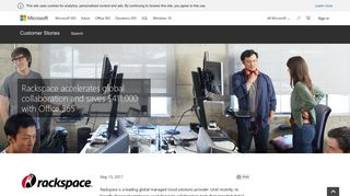 Rackspace accelerates global collaboration and saves $411,000 with ...