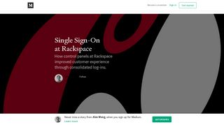 Single Sign-On at Rackspace – Alex Meng – Medium