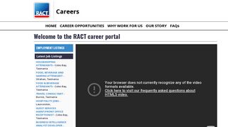 RACT Career Portal