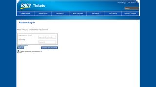 Login: RACV Tickets