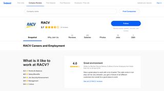 RACV Careers and Employment | Indeed.com