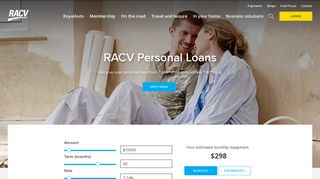 Apply for a Personal Loan and try our easy Loan Calculator - RACV