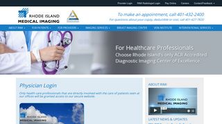 Referring Physician Login - Rhode Island Medical Imaging