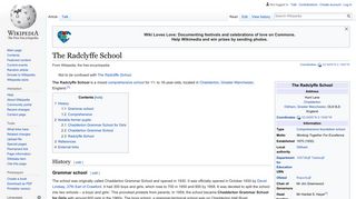 The Radclyffe School - Wikipedia