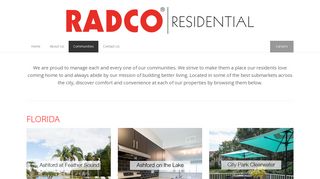 Communities | RADCO Residential