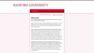 Sign In - Radford University