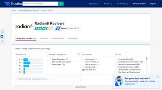 Radian6 Reviews & Ratings | TrustRadius