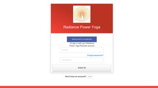 Radiance Power Yoga - Login - Perkville