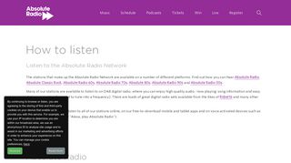 How to listen - Absolute Radio