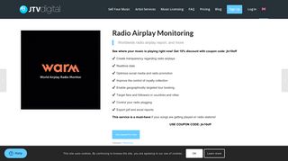 Radio Airplay Monitoring | JTV Digital