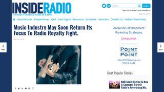 Music Industry May Soon Return Its Focus To Radio Royalty Fight ...