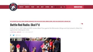 Battle Red Radio: Skol F'd - Battle Red Blog